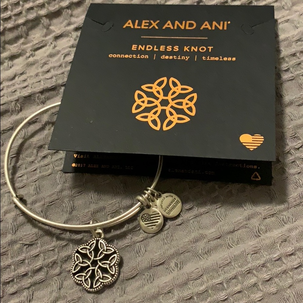 Alex and ani endless knot bangle